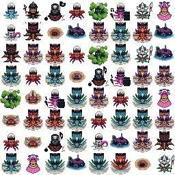 Grid Gladiators enemies example 1